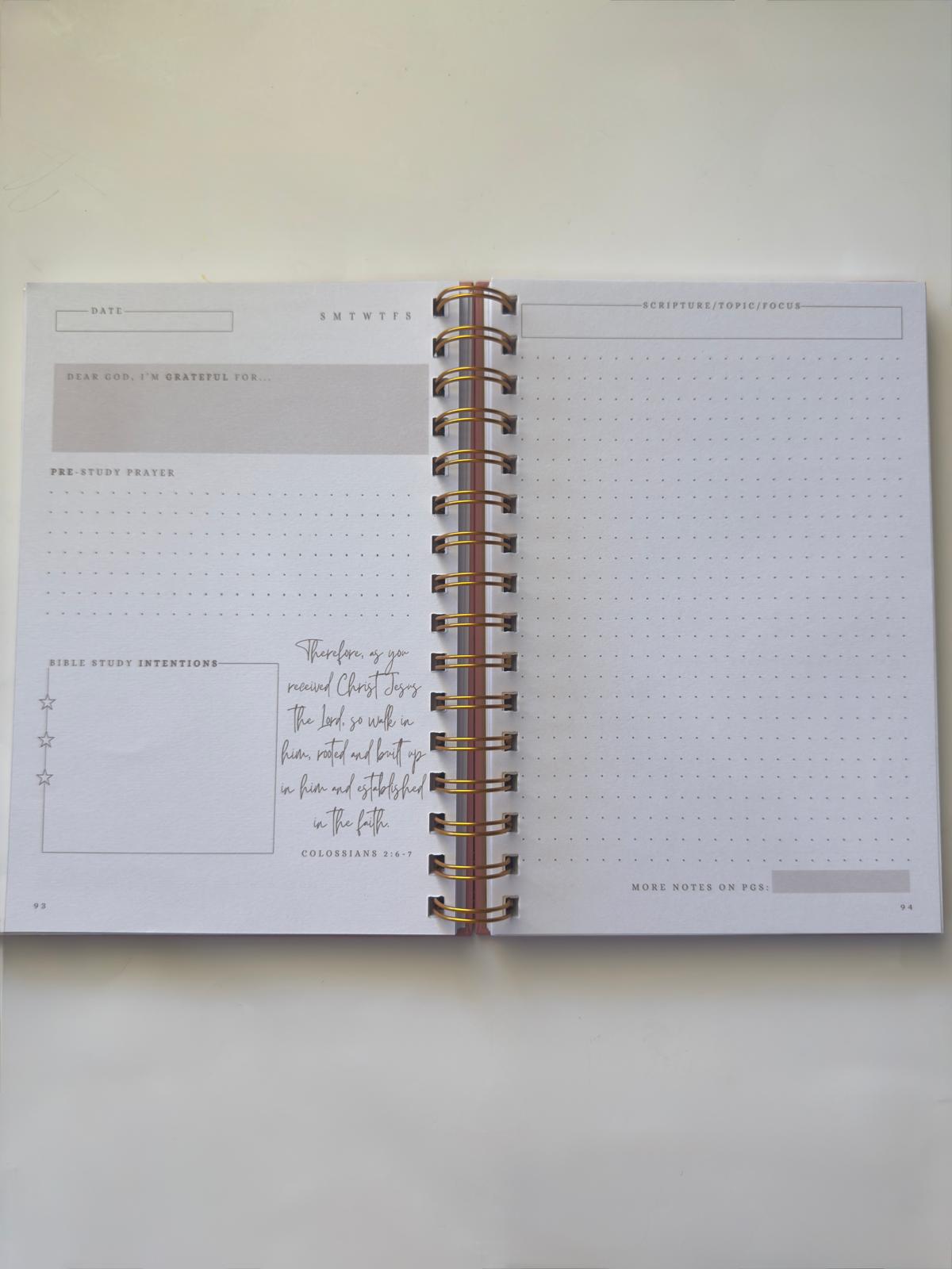 APCo. Bible Study Journal Signature Layout