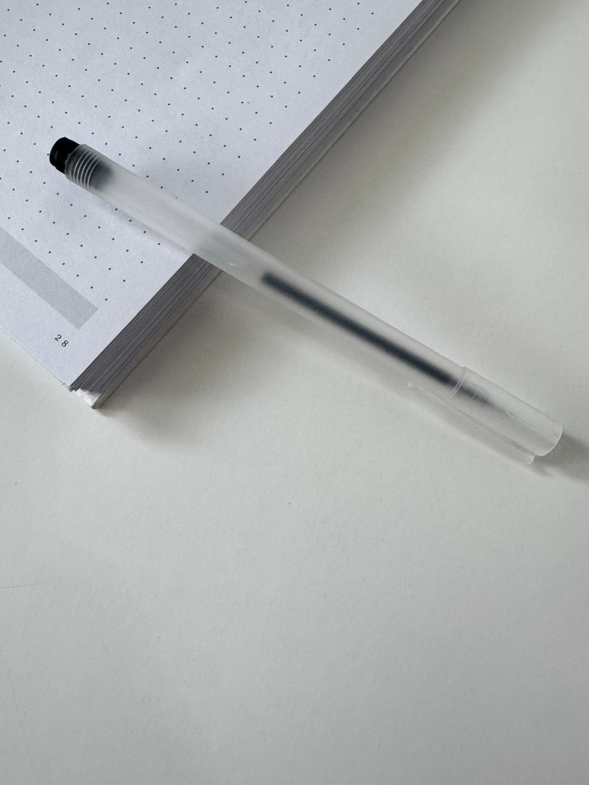 Clear Barrel gel pen 